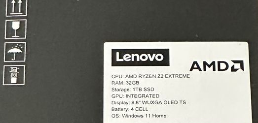 Brand New Sealed Lenovo Legion Go 2 Z2 Extreme 32GB 1TB