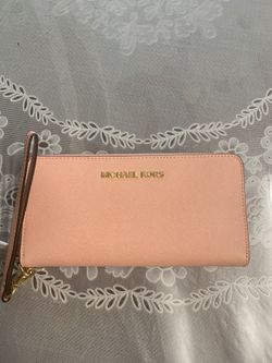 New mk pink wristlist wallet