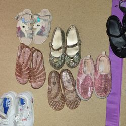 Girls Size 10 Glitter Shoes. Brand New Dress Shoes (5 Pairs)