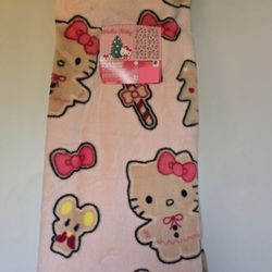 🎄 Hello Kitty Gingerbread Rabbit Faux Fur Throw Blanket 🎄