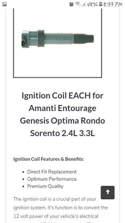 Tune up kit ignition coil pack with spark plugs