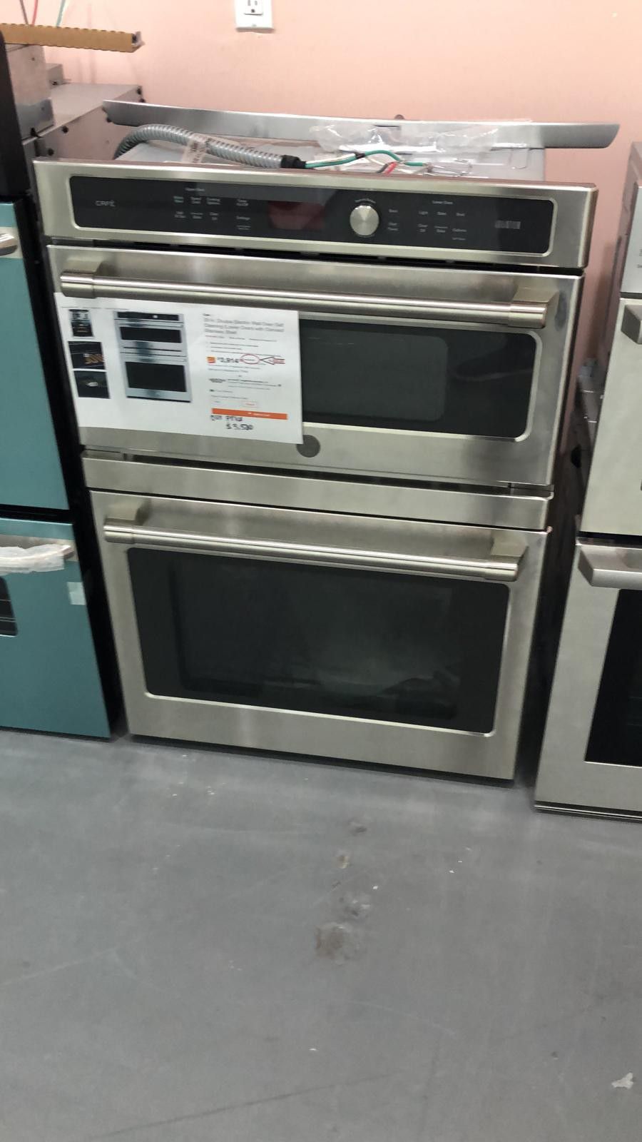 New GE CAFE 30" Built-in Microwave Combination Wall Oven, TrueConvection, Self-Clean, Glass Touch Controls - Stainless Steel 🔥 ONLY 39$ Down 🚚