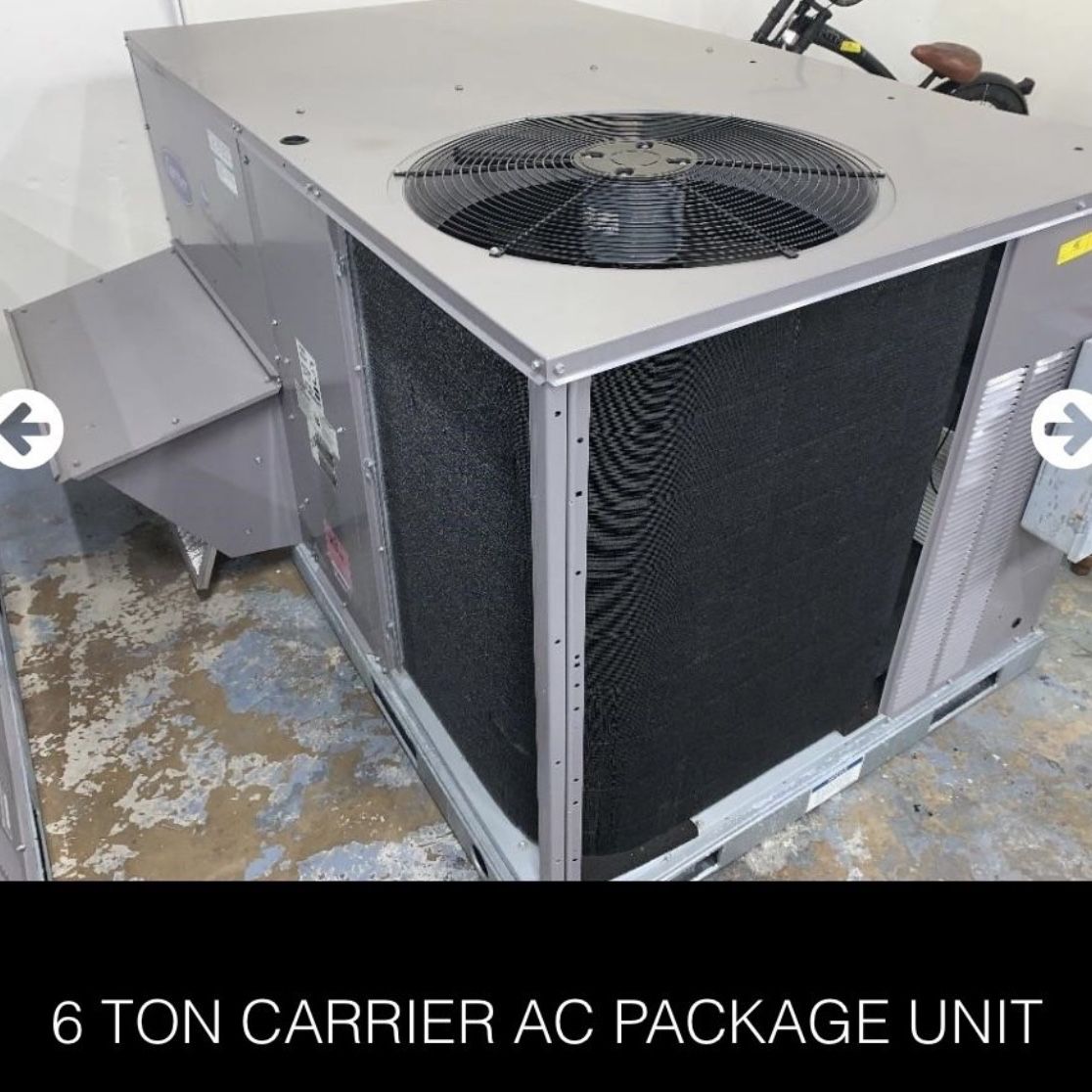 A/C Unit 6 Ton Carrier Packet Unit  Year2021