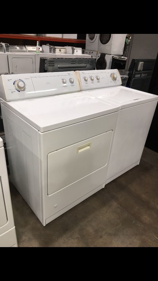 WHIRLPOOL WASHER AND DRYER HEAVY DUTY SUPER CAPACITY PLUS