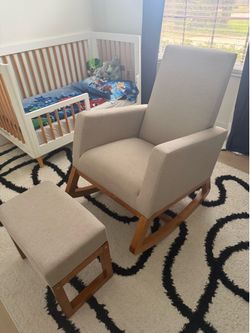 Beige Rocking Chair for Nursery