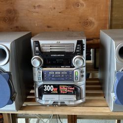 90s/2000s JVC Stereo CD/Cassette/Radio