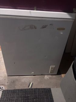 Holiday white deep freezer