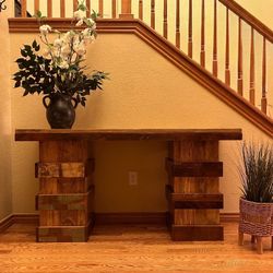Solid Wood Entry Way Table 