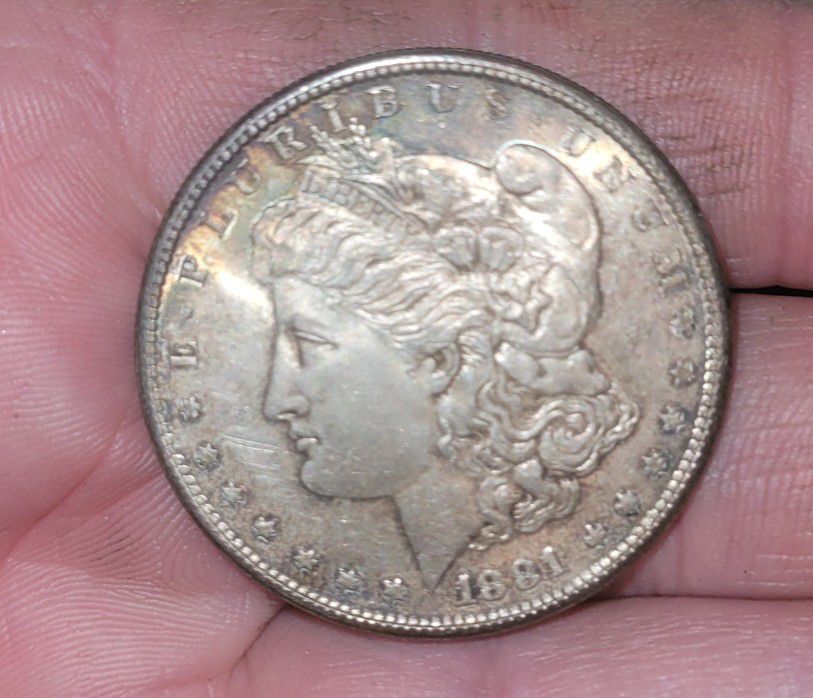 2 Morgan Silver Dollars 