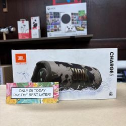 JBL Charge 5 Bluetooth Speaker New - Pay $1 today and pay the rest later -