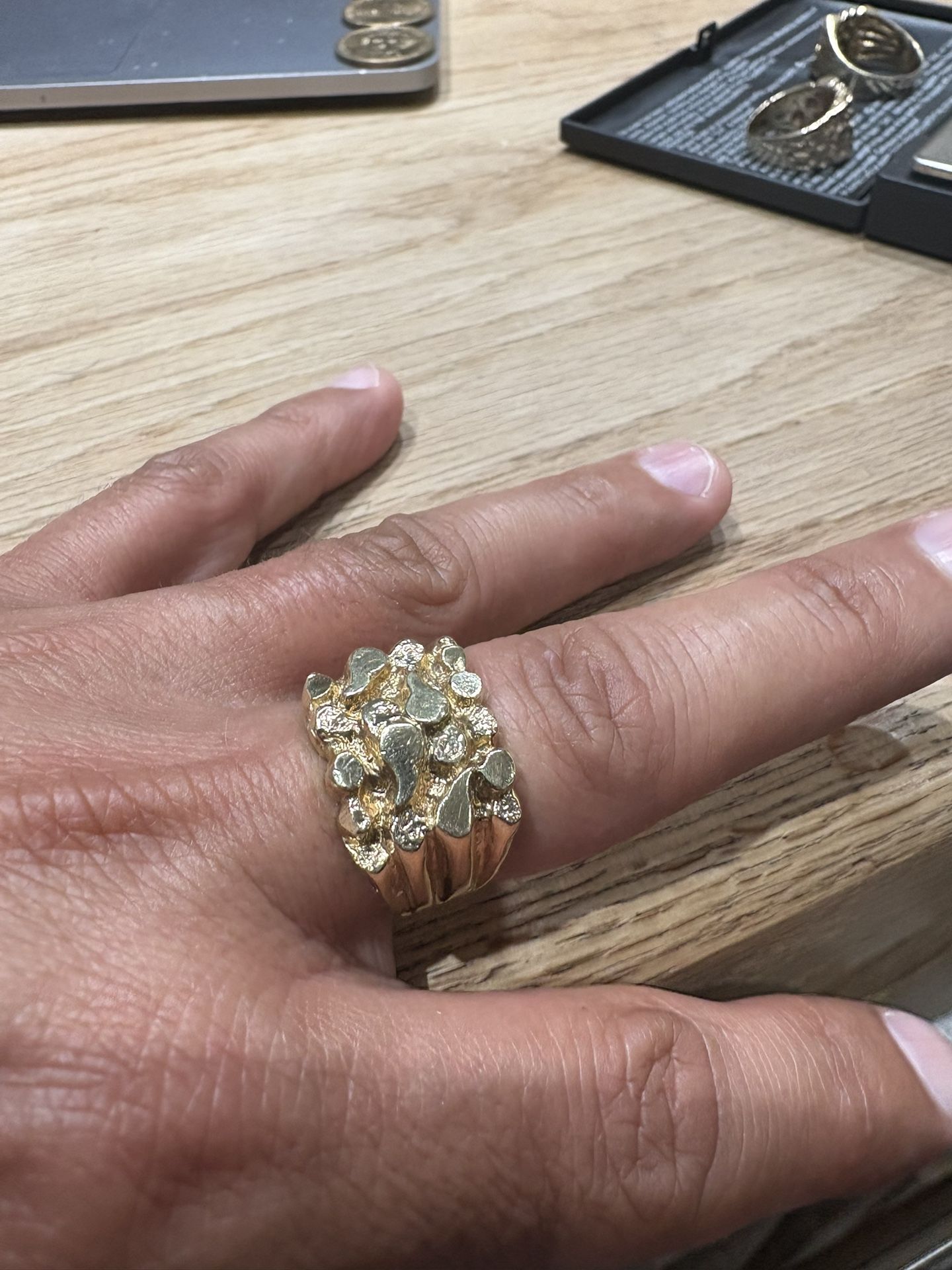 10k Nugget Ring 8.7g