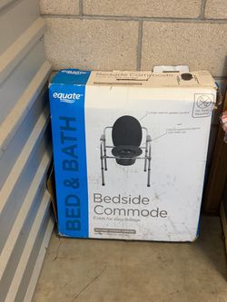 Equate Bedside Commode Folding 400 lb Capacity