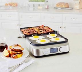 Cuisinart Griddler Five Fast Simple Healthy Cooking Grill with Press Recipes Kitchen Patio Garden 