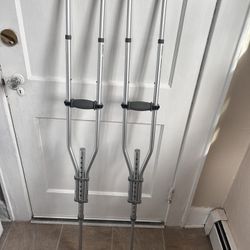 Crutches Extendable From 5’10” To 6’7”