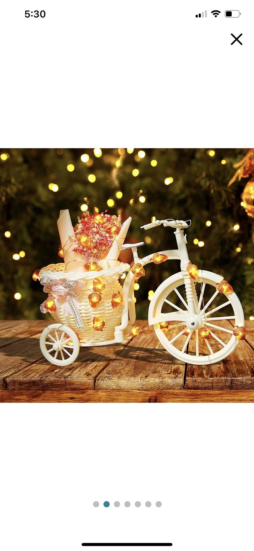 Thanksgiving String Lights,Fall Decor 16ft 50 LED /8 Modes Battery Powered with Remote, Fall Decorations for Thanksgiving , Christmas ,Indoor Outdoor