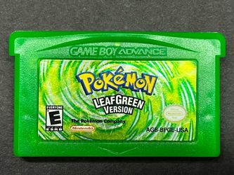 Pokemon Leaf Green GBA Authentic