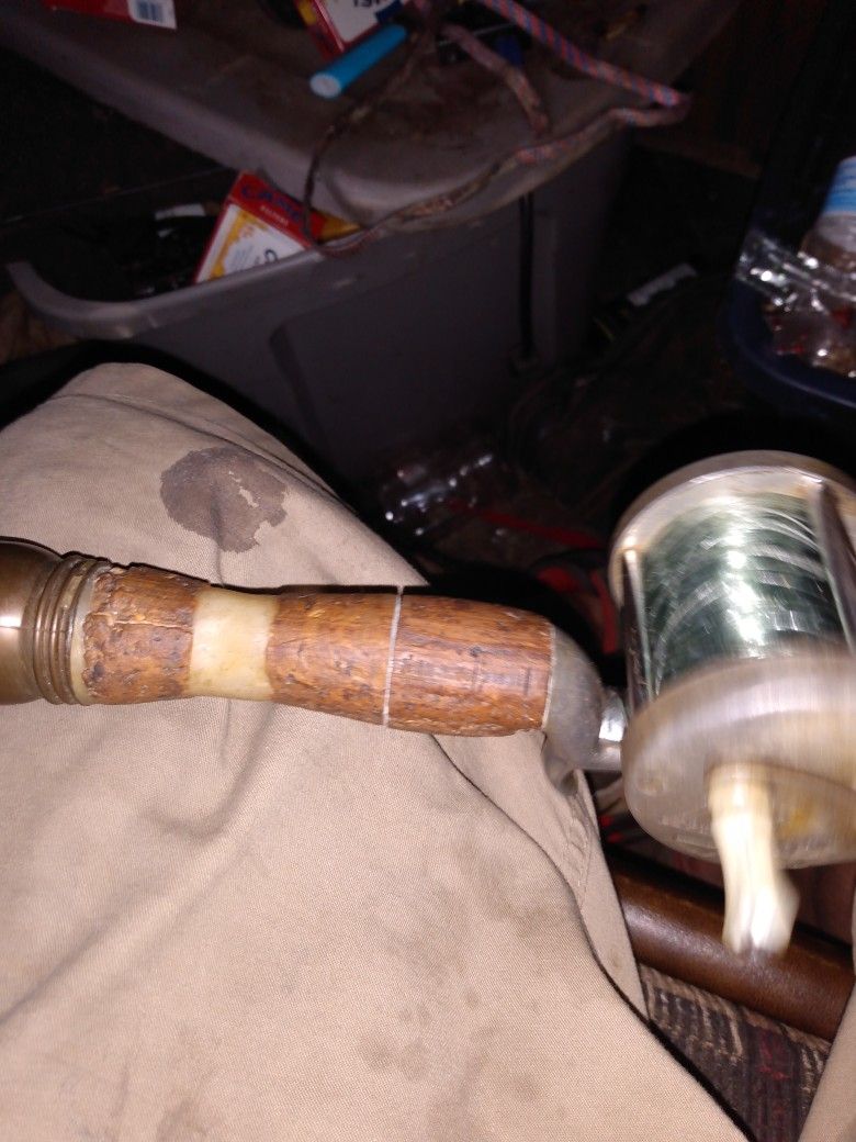 Ocean City 1600 With One Of The First Telescopic Poles Made Very Rare Both Pole And Reel.