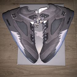Jordan 5 Retro Wolf Grey Size:13