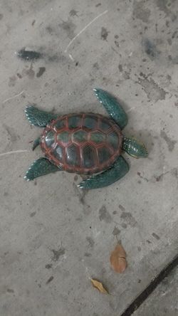 Turtle plastic decoration