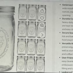 Ball/Kerr Glass Quart Jars