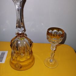 Vintage Crystal Glass And Cup
