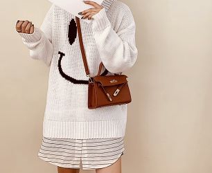 Small PU Leather Red Crossbody and Hand Bag with Versatile Style 