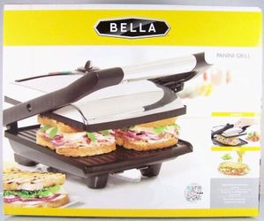 Bella Panini Grill ** Brand New ** 13267 Gourmet Sandwich Maker Press YDE811