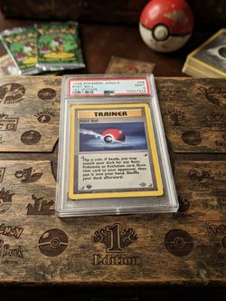 PSA 9 Pokémon Jungle 1st Edition Poké Ball #04