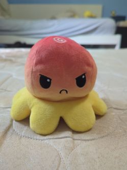 Collectible mad/happy face octopus