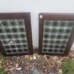 Antique Panels Wood Glass And Lead Panels They Are 2 Ft X 3 Ft