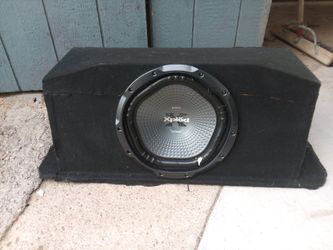 12" xplod subwoofer in sub box