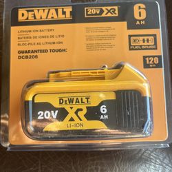 DeWALT 6.0 AH  BATTERY 