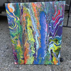 Support Your LOCAL Artist - Canvas PAINT POUR