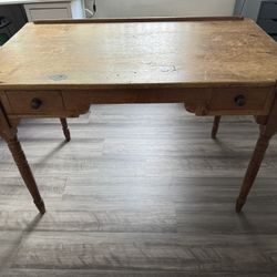 Antique Pine Desk 