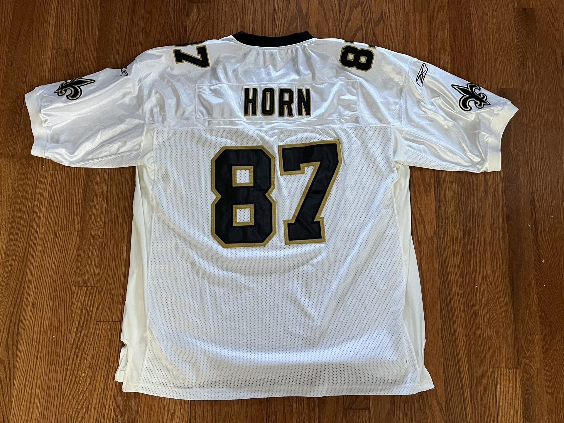 Joe Horn New Orleans Saints Football Jersey Size 52 Reebok Onfield Authentic Sttiched, Rare