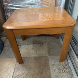 2 Wooden Square Side Tables And 1 Rectangular Coffee Table