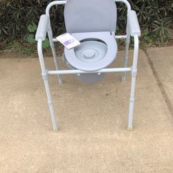 New Folding Steel Frame Commode