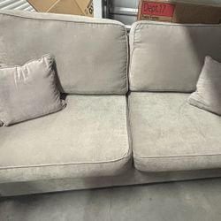 Like New • Full Sleeper Sofa • Light Grey • Very Good Condition