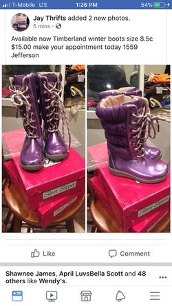 Kids timberlands size 8.5c