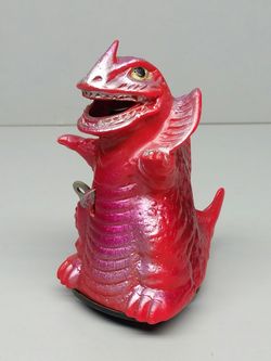 1960s Godzilla fire monster Japan windup sparking toy