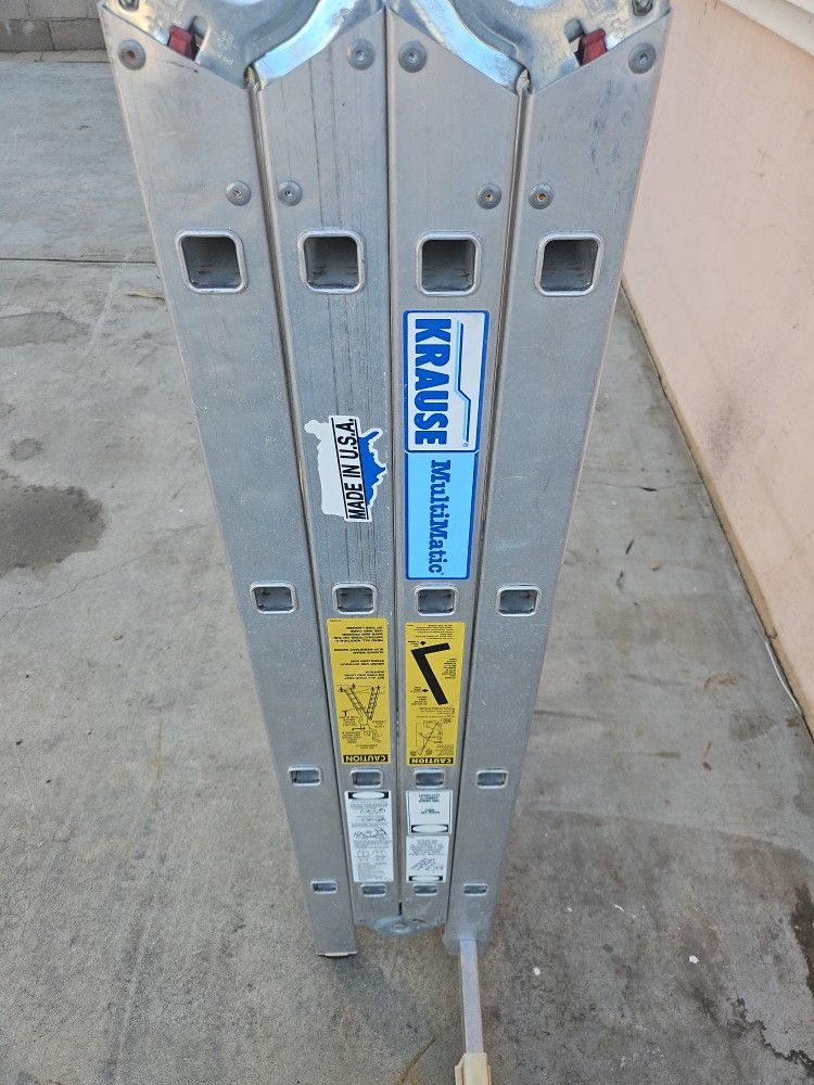 KRAUSE MultiMatic 16"FT LADDER ALUMINU   GOOD CONDITION 