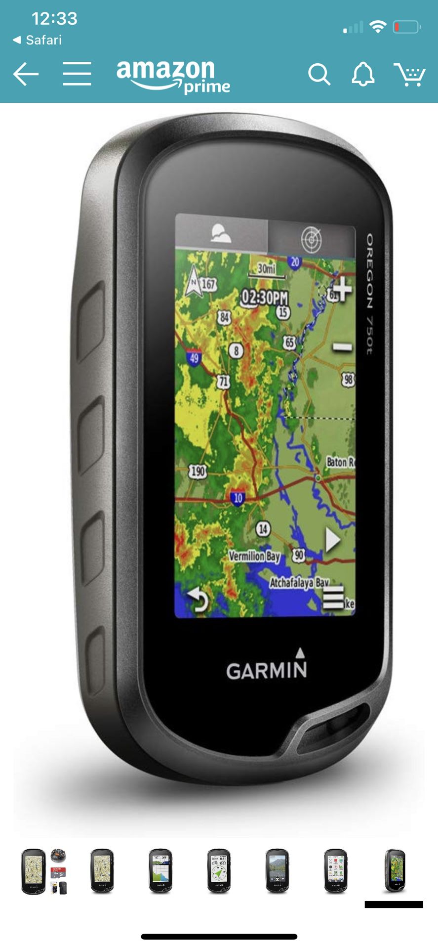 Garmin Oregon 750t GPS Navigator includes 32GB SD Card