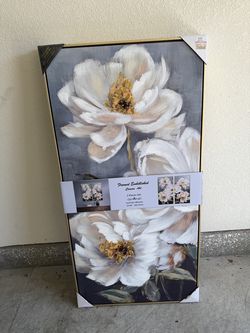Framed flower art