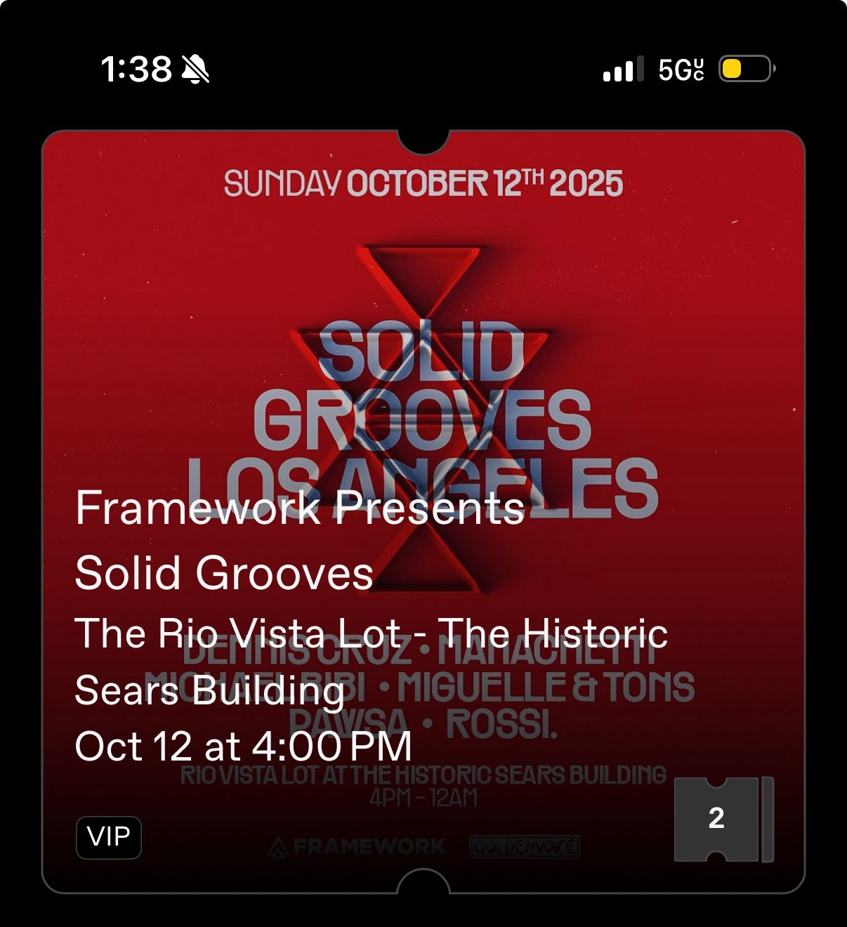 Solid grooves VIP (2 Tickets)