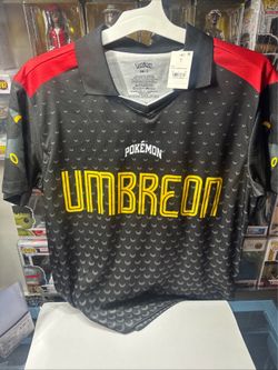 Target Exclusive POKEMON UMBREON Soccer Jersey Polo Shirt Size S New with Tags