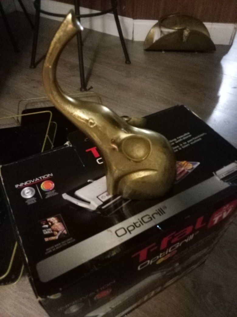 Brass Elephant Figurine 