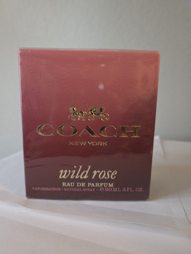 COACH NEW YORK WILD ROSE FOR WOMEN 3.0OZ/90ML, NEW SEALED BOX