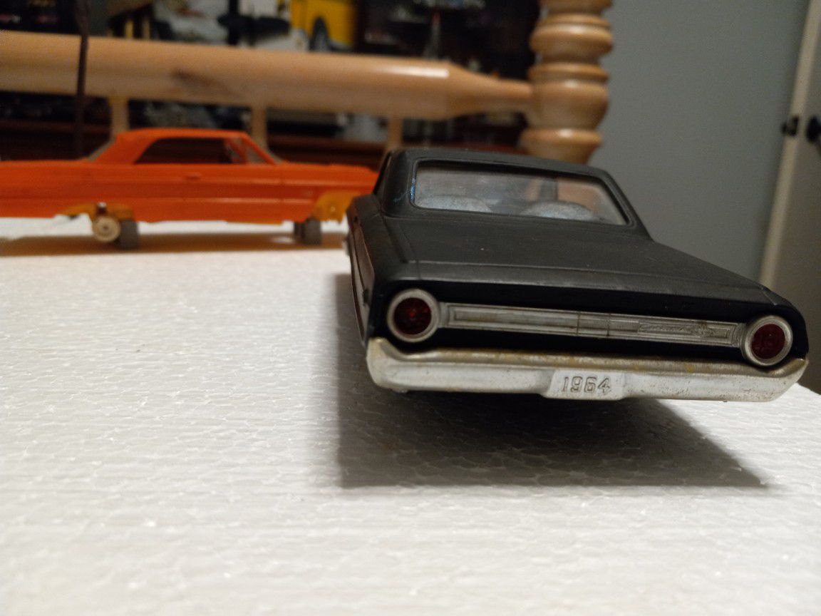 2 1960s Chevy Impalas Built Model Kits