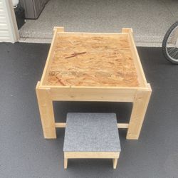 Large wood dog bed custom