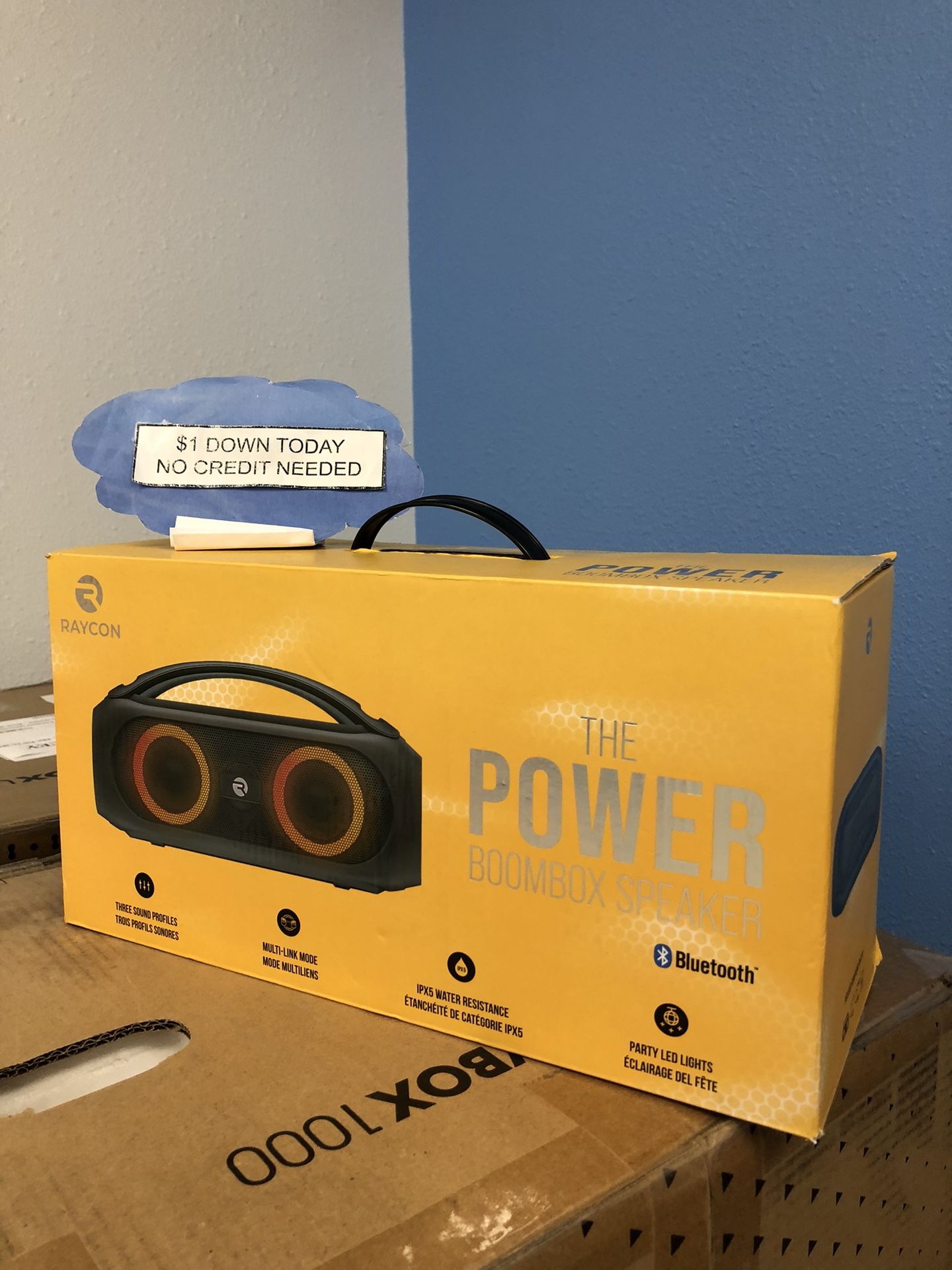 Raycon The Power Boombox Speaker Bluetooth Speaker New